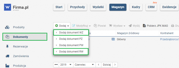 Daty ważności - dodawanie dokumentów magazynowych