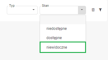 Ukrywanie produktów - Pokazywanie produktów w zakładce Przychody