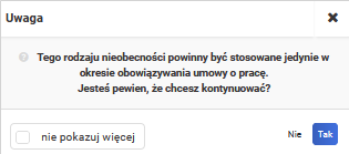 Grafik dla pracowników - informacja dla zleceniobiorców