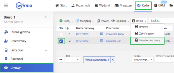 jak rozwiązać umowę o pracę - świadectowo