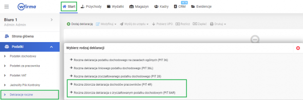 Obowiązki przedsiębiorcy PIT 4R/8AR