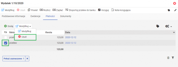 Jak usunąć podwójne rozliczenie faktury?