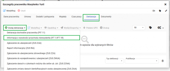 IFT-1R dla zleceniobiorcy