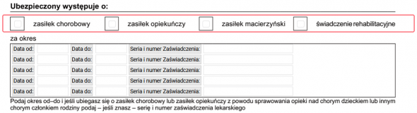 ZUS Z-3b - wybór świadczenia