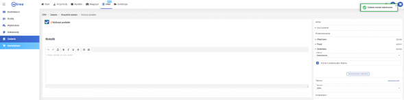 Zadania w systemie wfirma.pl