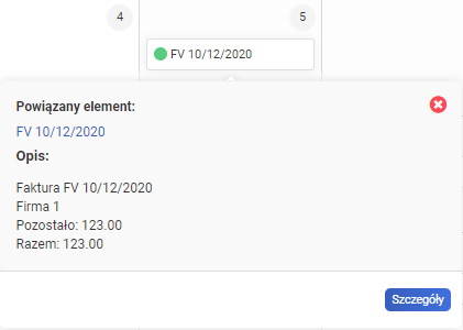 Terminarz przedsiębiorcy