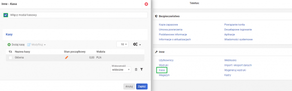 moduły informacyjne