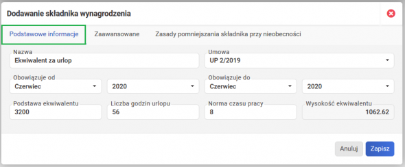 Wprowadzenie ekwiwalentu za urlop wypoczynkowy - podstawowe informacje