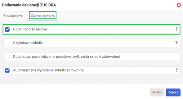 Zerowe RCA w systemie - dodawanie