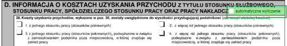 PIT-11 - automatyczne wyliczenie