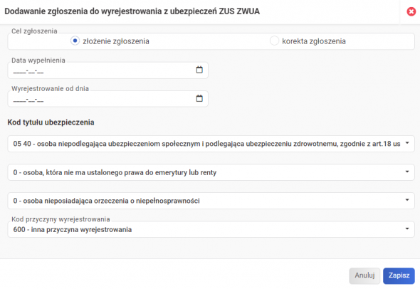 Koniec ulgi na start - wypełnienie ZWUA