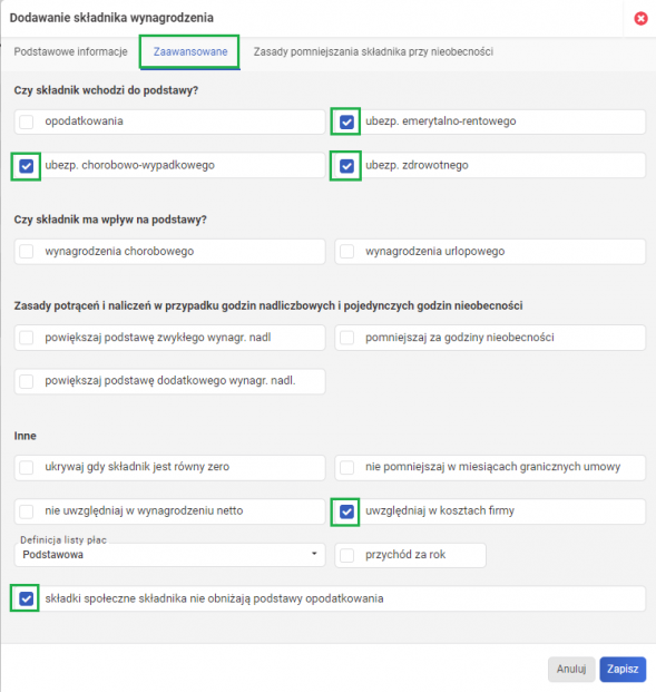 Pakiet mobilności - podstawa oskladkowania