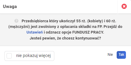 Opłacanie FP a wiek przedsiębiorcy