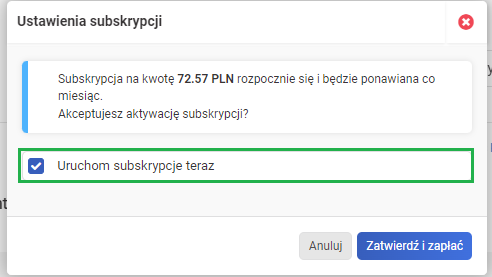 Subskrypcje w systemie wFirma - Aktywuj teraz