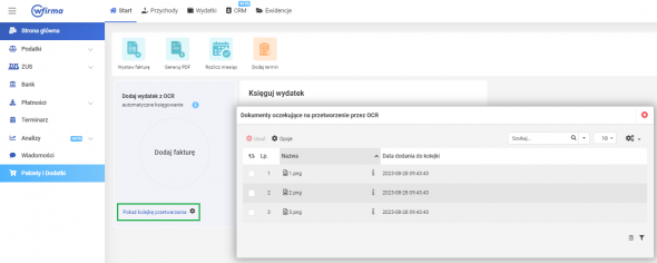 Program do odczytywania faktur w chmurze - przetwarzanie dokumentów