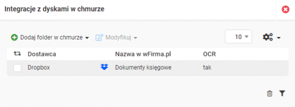 Program do odczytywania faktur w chmurze - integracja z dyskami w chmurze