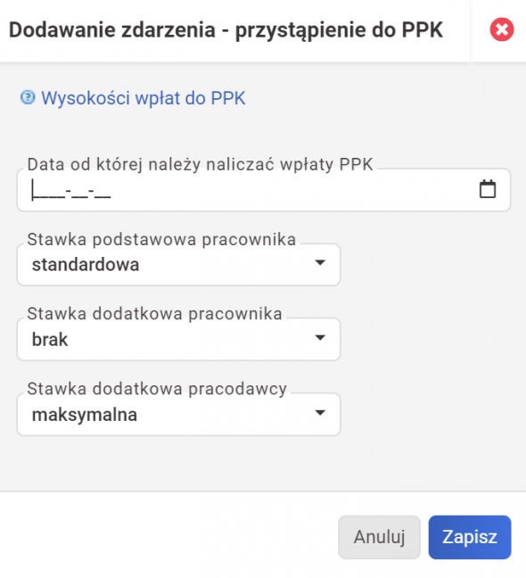 PPK Przystąpienie