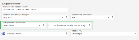 Schemat składek ZUS - składka zdrowotna